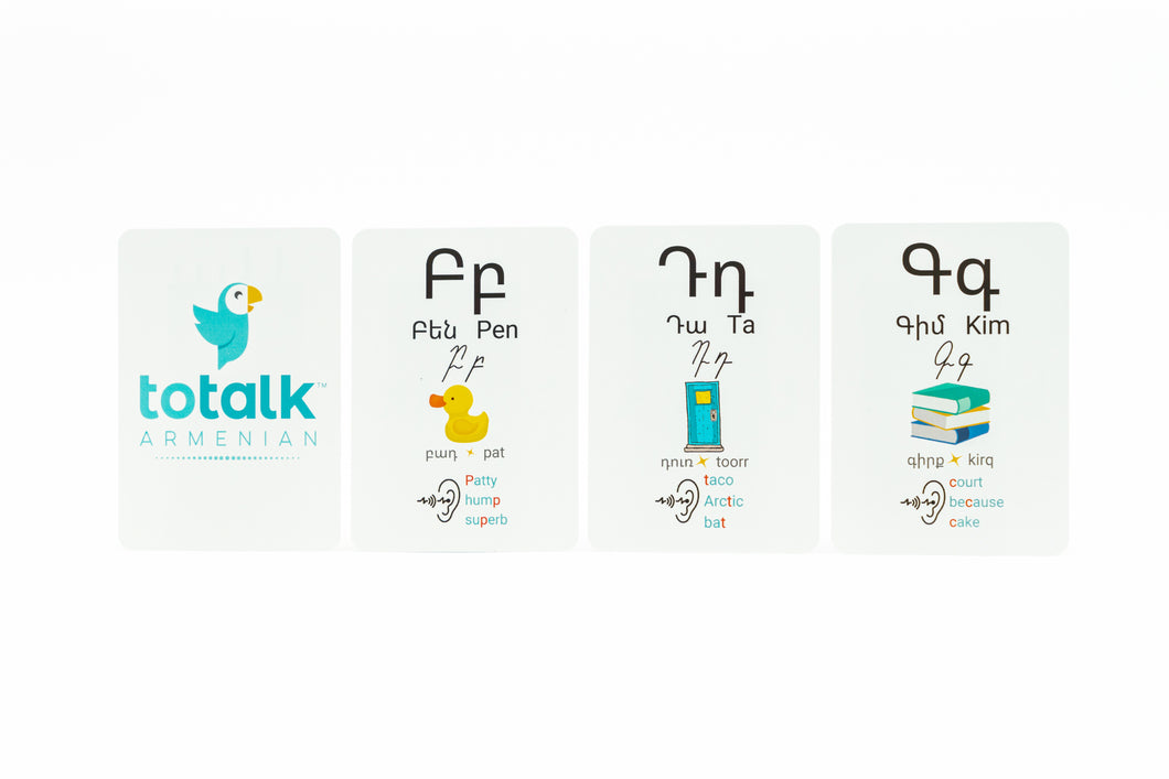 Flashcards - Alphabet (Western Dialect)