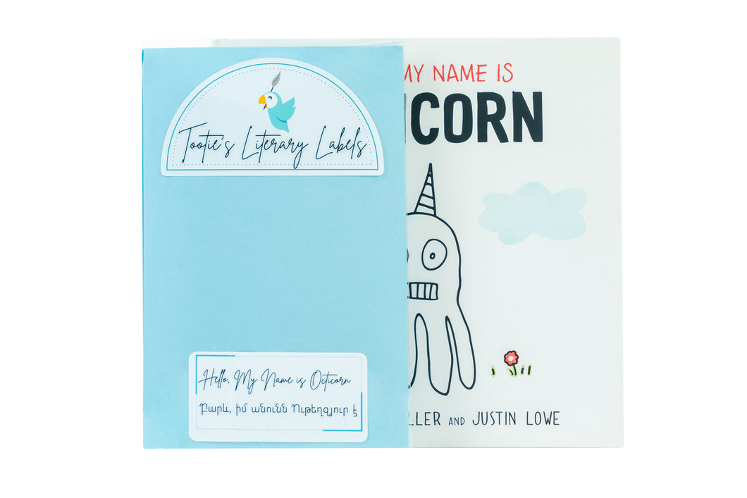 Literary Labels - Hello, My Name is Octicorn